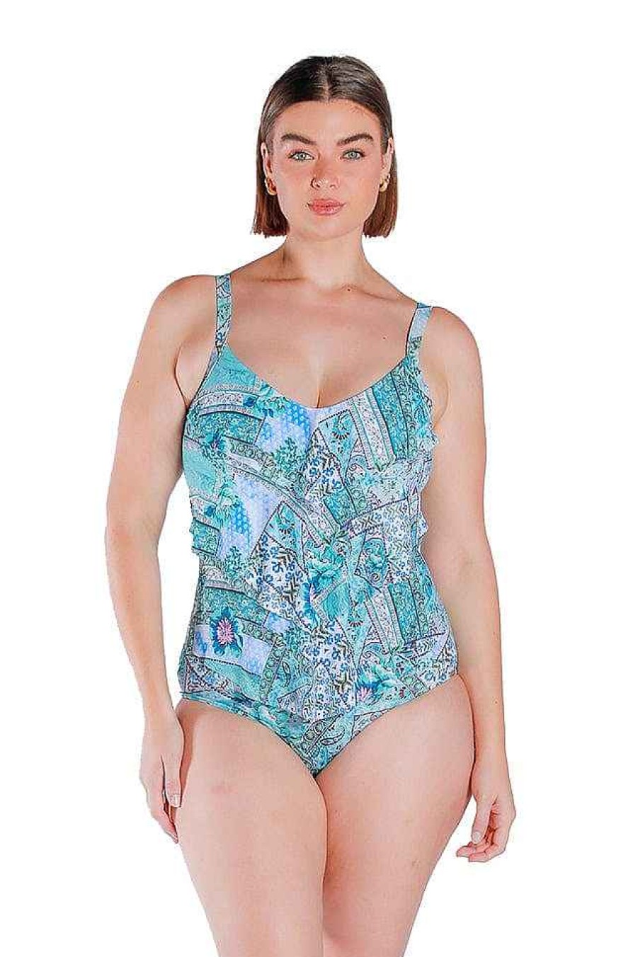 Swimwear Capriosca Tummy Control | Whitehaven 3 Tier One Piece