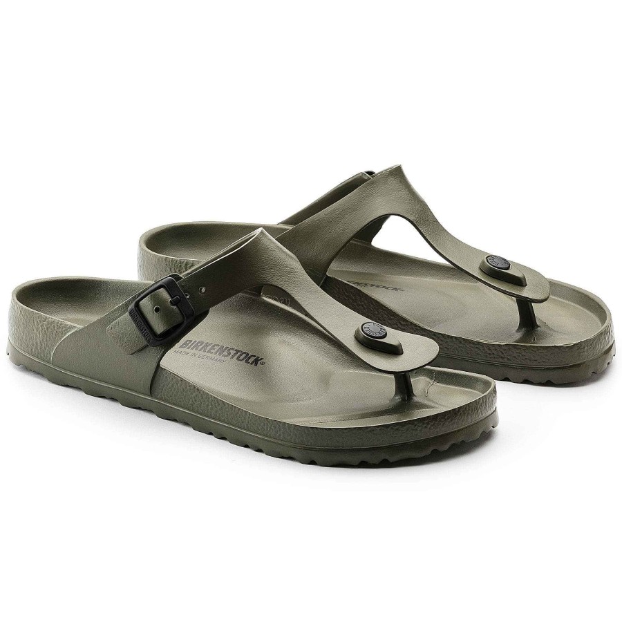 Beach Wear Capriosca Birkenstocks | Birkenstock Gizeh Eva Khaki Regular Women'S Sandal