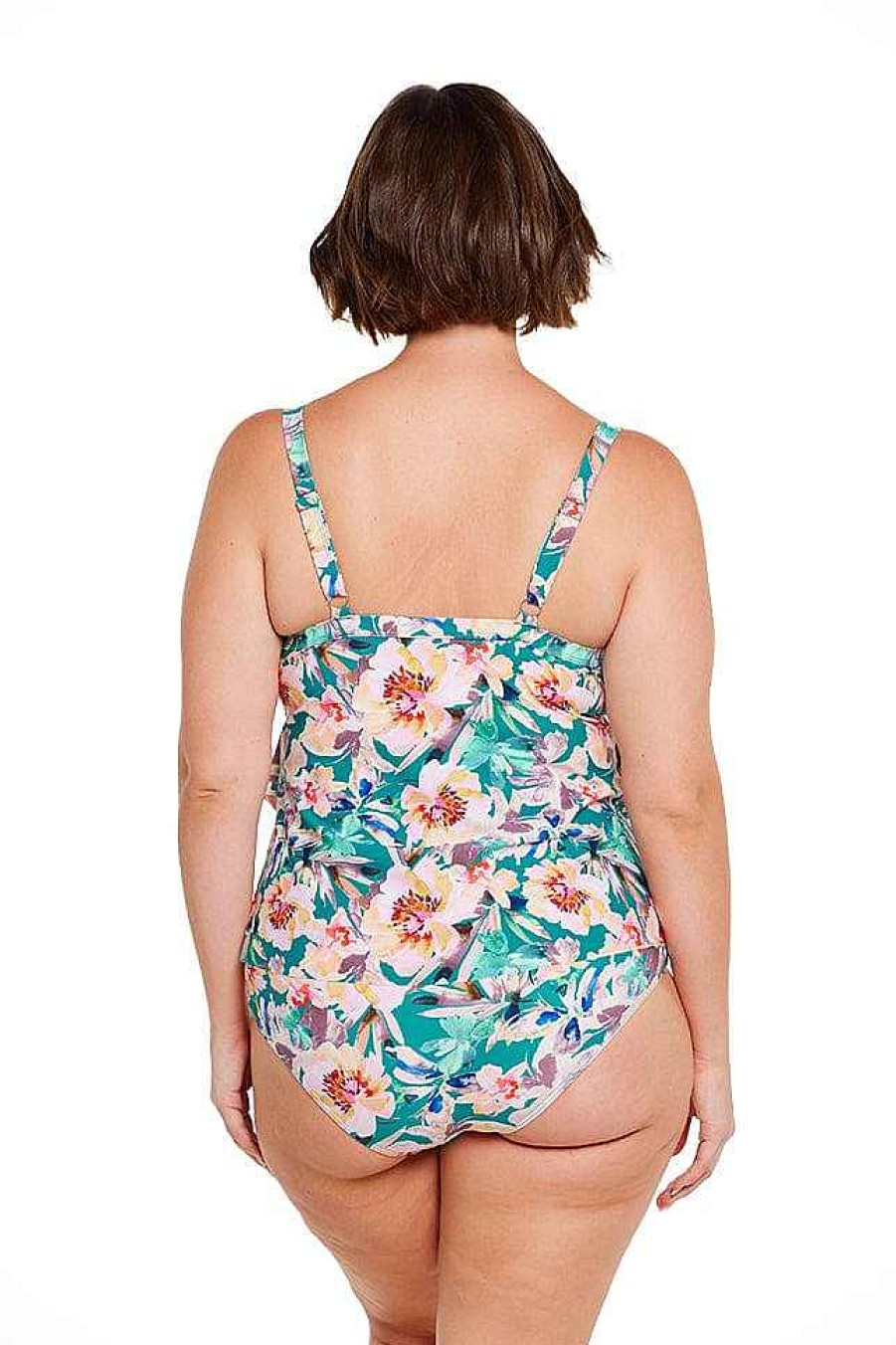 Swimwear Capriosca Loose Fitting | Maui 3 Tier Tankini Top