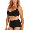 Swimwear Capriosca Underwire | Plain Black Underwire Bikini Top