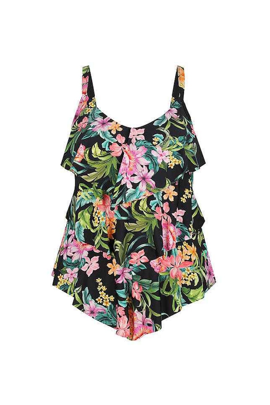 Swimwear Capriosca Tummy Control | Bora Bora 3 Tier Tankini Top