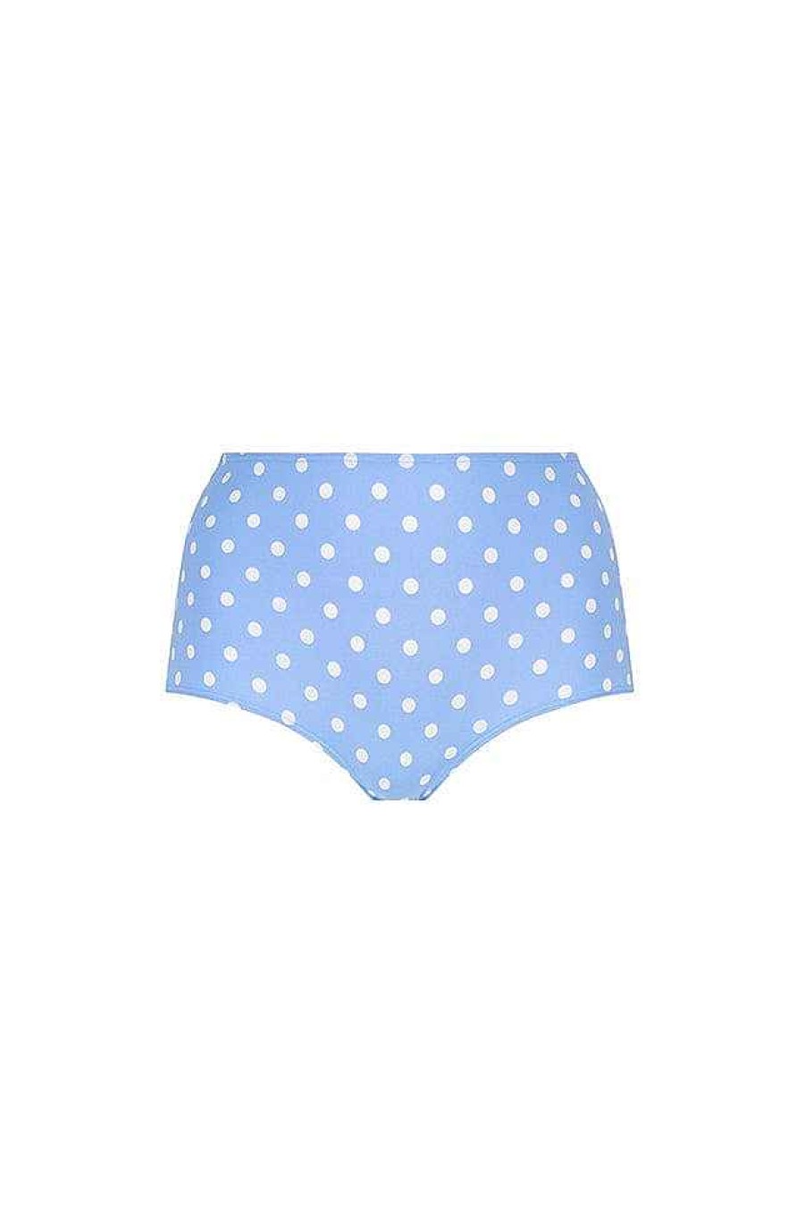 Swimwear Capriosca High Waisted | Vintage Dots Chlorine Resistant High Waisted Bikini Bottoms