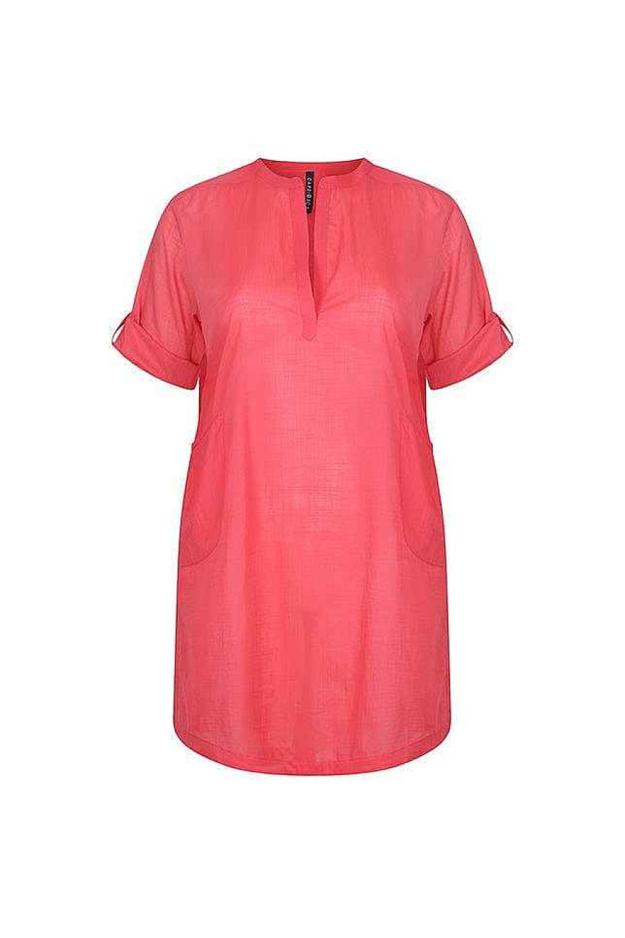 Beach Wear Capriosca Beach Dresses | Cotton Over Shirt Punch