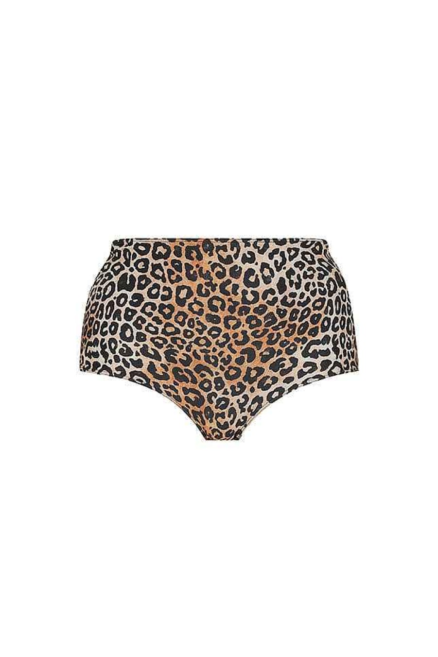 Swimwear Capriosca High Waisted | Leopard High Waisted Bikini Bottoms | Sustainable Swimwear