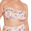 Swimwear Capriosca Bandeau & Strapless | Maldives Underwire Bandeau Bikini Top