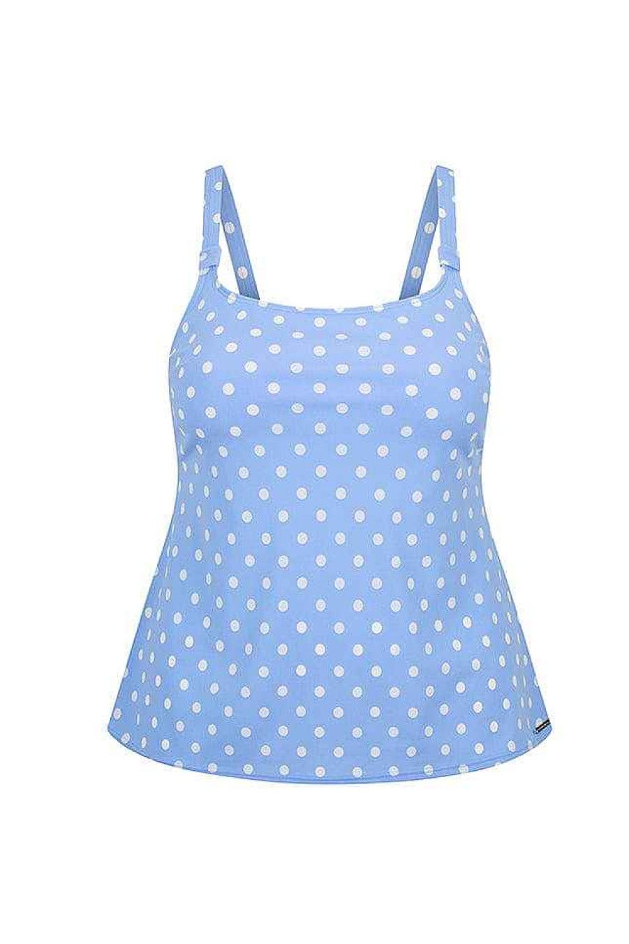 Swimwear Capriosca Loose Fitting | Vintage Dots Chlorine Resistant Tank Tankini Top