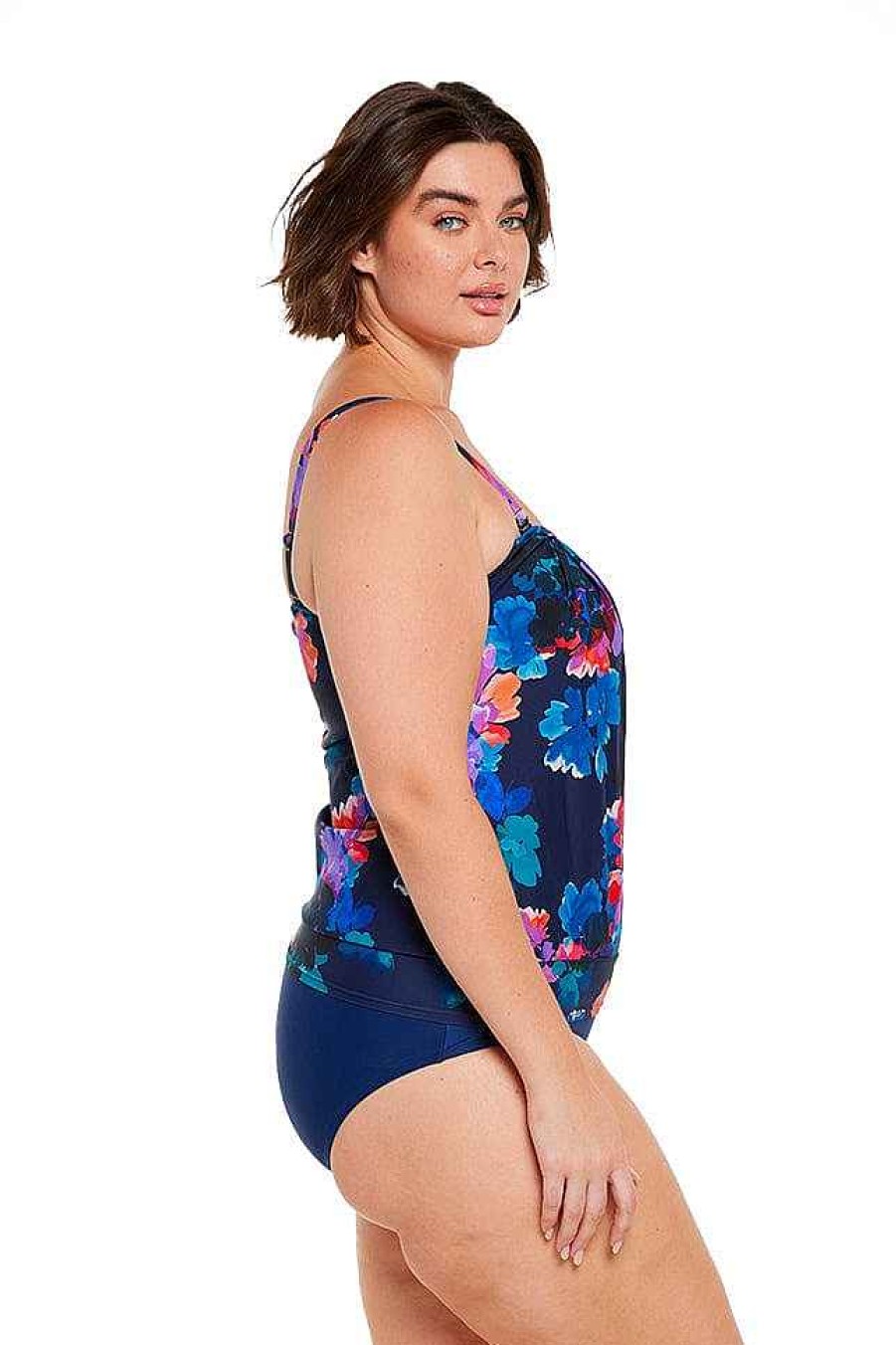 Swimwear Capriosca Blouson | Montego Flouncy Bandeau Tankini Top