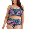 Swimwear Capriosca Crop Top | Molokai Frill Bikini Top