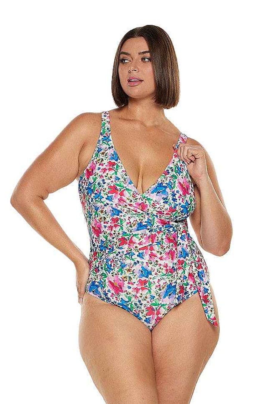 Swimwear Capriosca Low Back | Summer Fields Waist Tie One Piece