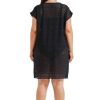 Beach Wear Capriosca Beach Dresses | Mesh Beach Cover Up Black