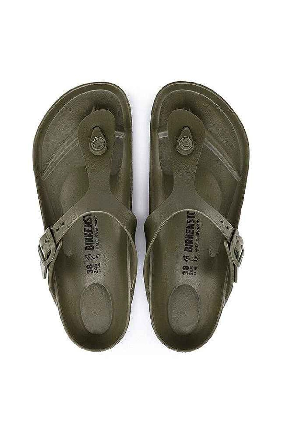 Beach Wear Capriosca Birkenstocks | Birkenstock Gizeh Eva Khaki Regular Women'S Sandal