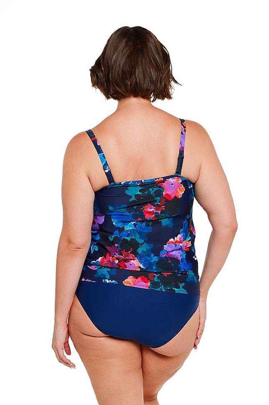 Swimwear Capriosca Blouson | Montego Flouncy Bandeau Tankini Top