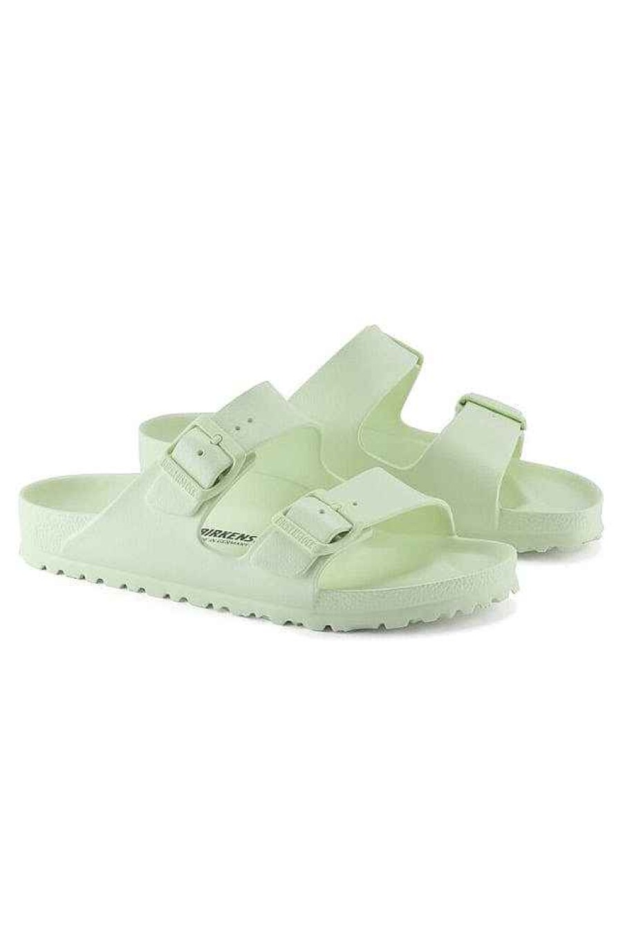 Beach Wear Capriosca Birkenstocks | Birkenstock Arizona Eva Faded Lime Narrow Women'S Sandal