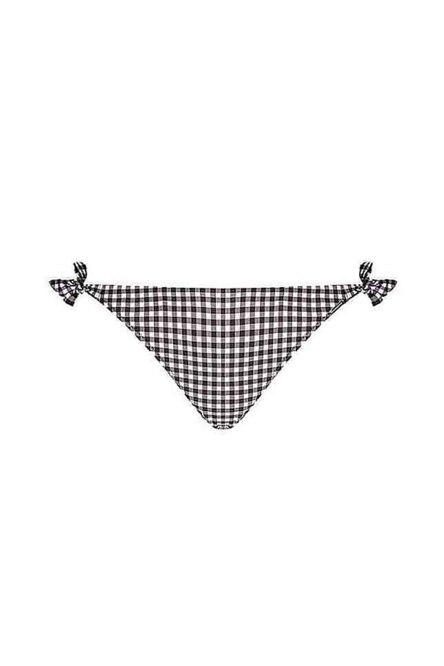 Swimwear Capriosca Side Tie | Retro Check Tie Side Swim Pant Bikini Bottom