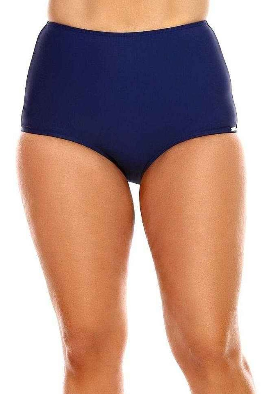 Swimwear Capriosca High Waisted | Navy High Waist Bikini Bottoms