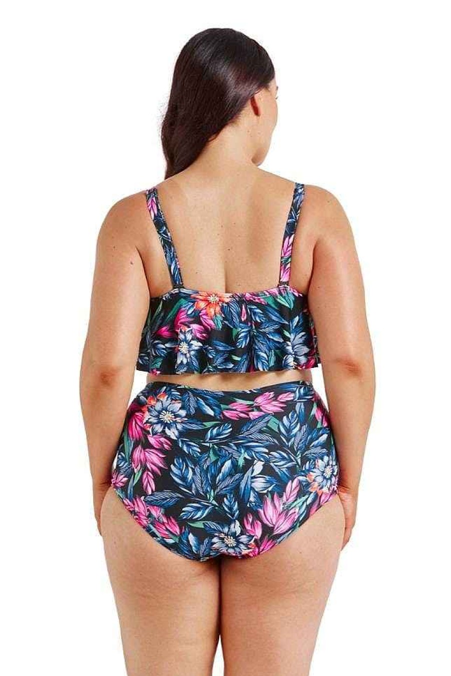 Swimwear Capriosca Crop Top | Molokai Frill Bikini Top