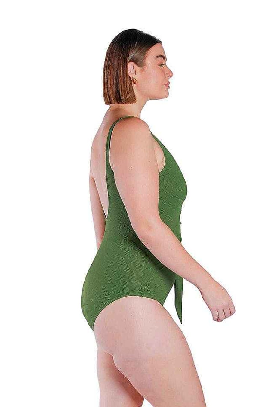 Swimwear Capriosca Low Back | Acapulco Fresh Waist Tie One Piece