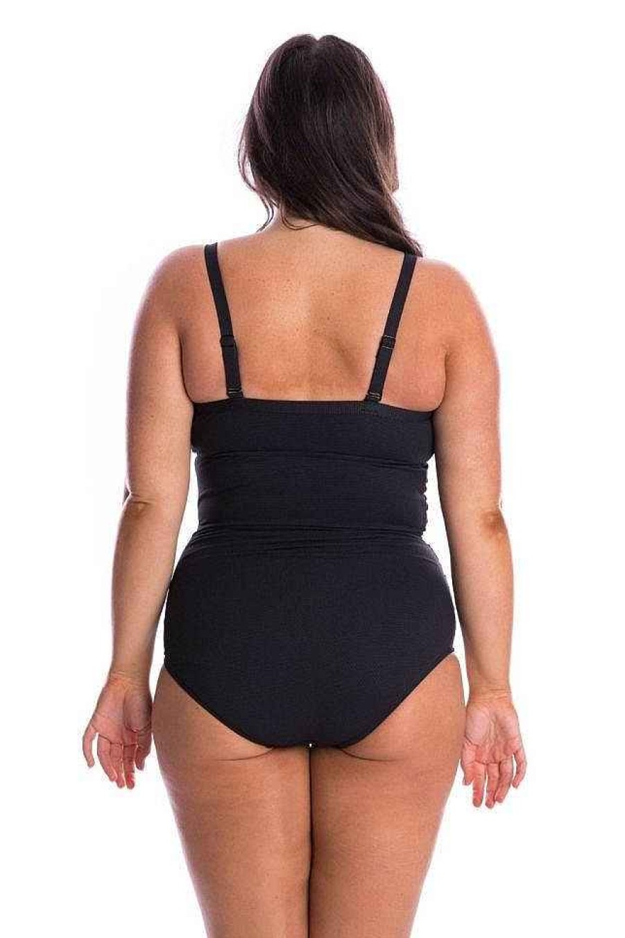 Swimwear Capriosca Underwire | Black Honey Comb Underwire One Piece