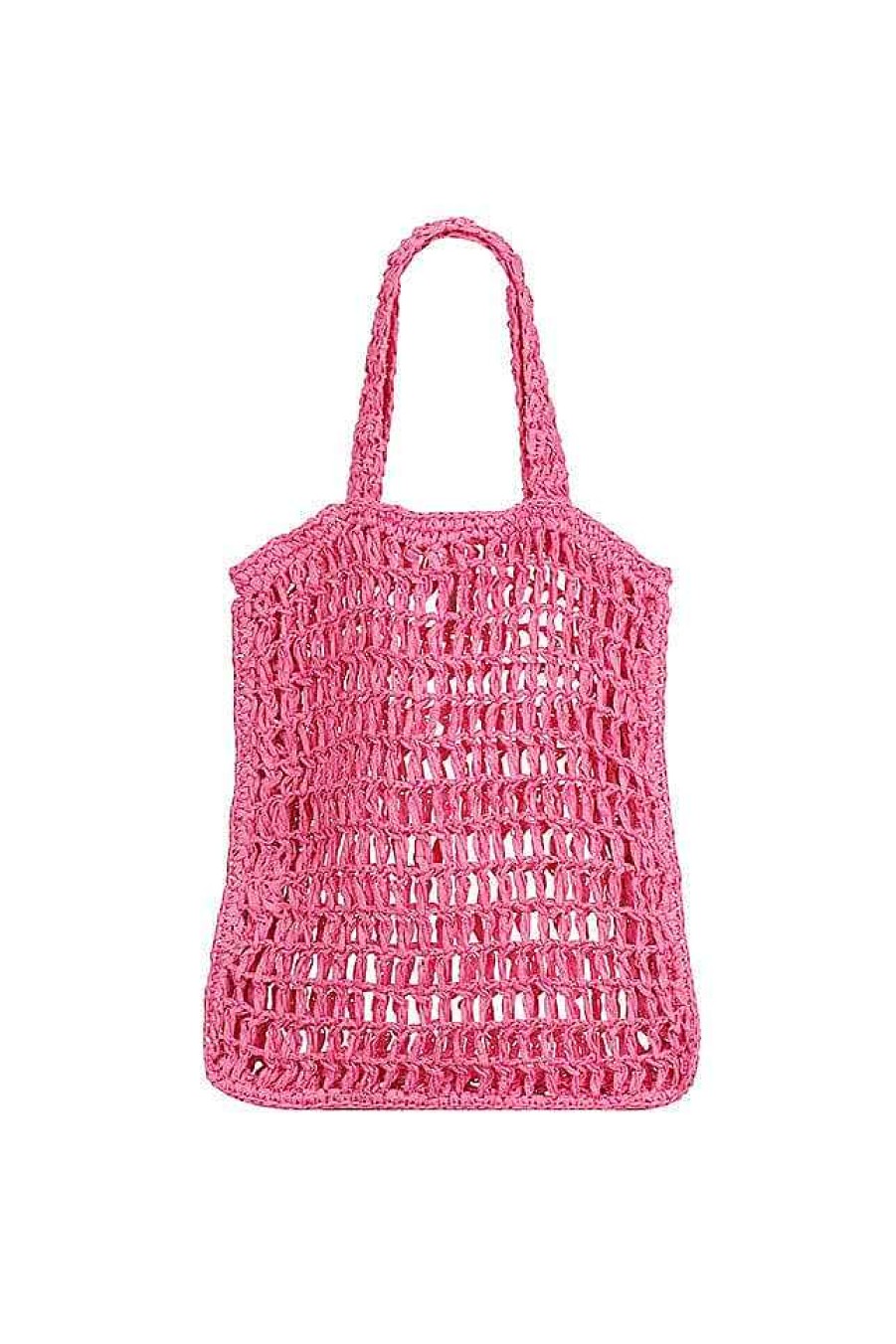 Beach Wear Capriosca Beach Bags | Woven Tote Beach Bag - Hot Pink