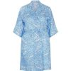 Beach Wear Capriosca Loungewear | Kimono Resort Robe In Blue Paisley