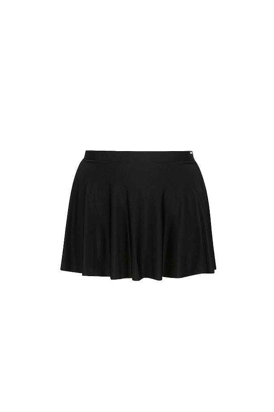 Swimwear Capriosca Black | Black Skater Skirt