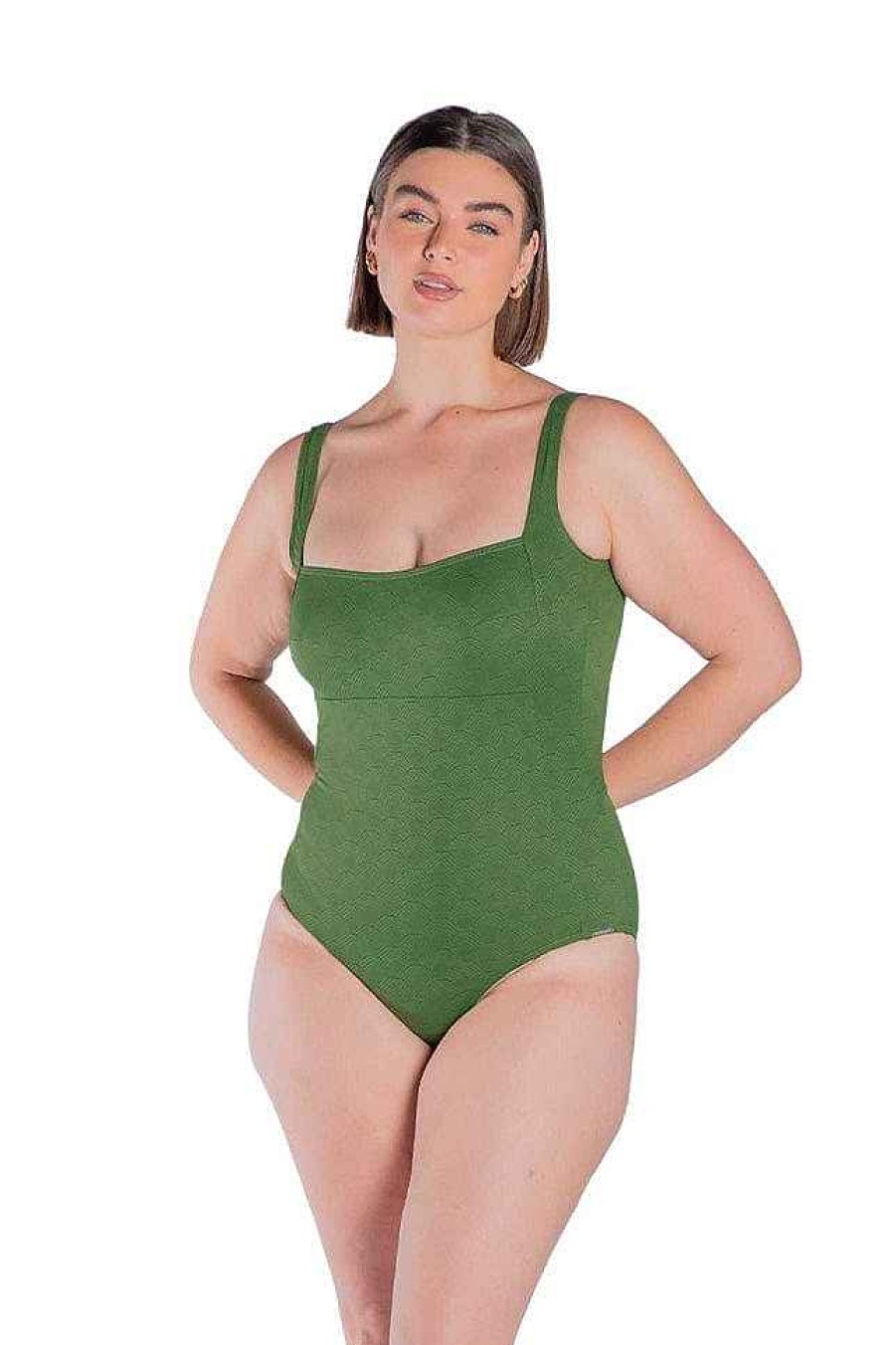 Swimwear Capriosca Low Back | Acapulco Fresh Square Neck One Piece